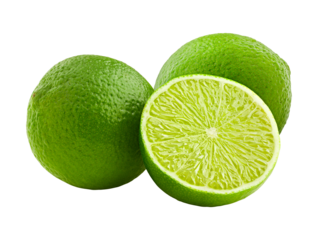 Lime isolated on white background, full depth of field