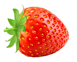 strawberry isolated on white background, full depth of field