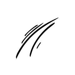 Wind doodle line shape vector