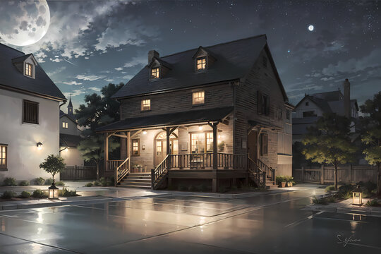 Stunning Nighttime Landscapes: Capturing the Beauty of Nature, Fantasy, and Abstract Art in Ultra-Detailed Quality