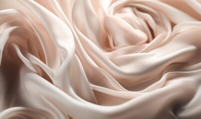  a close up of a white fabric with a very soft feel.  generative ai