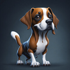 Obraz na płótnie Canvas cute dog standing