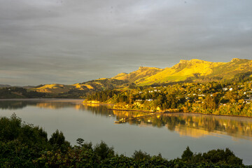 Sunrise over Govenors Bay, New Zealand