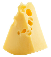 cheese, isolated on white background, full depth of field
