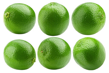 Lime isolated on white background, full depth of field