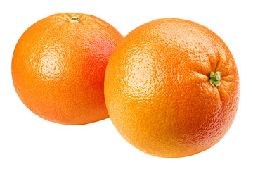 grapefruit isolated on white background, full depth of field