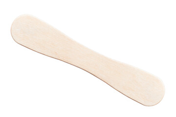 wooden stick from ice cream, isolated on white background