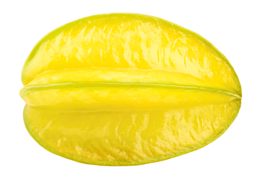 carambola, starfruit, isolated on white background, full depth of field