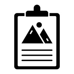 Clipboard Glyph Icon