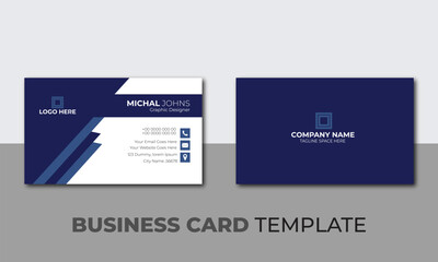 Modern presentation card with company logo. Visiting cards for business and personal use.		

