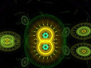 Imaginatory fractal abstract background Image