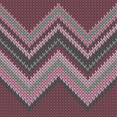Soft zig zal lines knitted texture geometric - obrazy, fototapety, plakaty