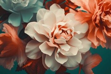 Vibrant flower bouquet with beautiful colors (Generative Ai)
