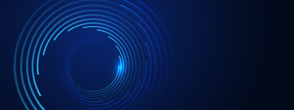  Blue abstract background, technology hi-tech futuristic template. Vector illustration