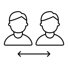 Fototapeta premium Switch users Thin Line Icon