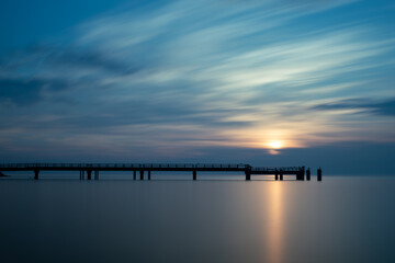Fototapeta na wymiar Sunset, Baltic Sea, Sassnitz