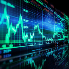 This digital illustration depicts a stock market chart with a steep upward trend, symbolizing the rise of investment growth and shareholder value. In the foreground, a mobile trading platform is visib