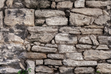 Old stone wall texture. Rustic background