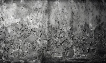 Fototapeta premium Old wall texture cement dirty gray with black background, generative AI