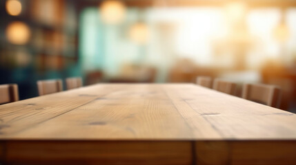 Table Background Space Your Decoration Blurred. Generative AI