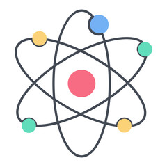 Atomic Energy Flat Icon