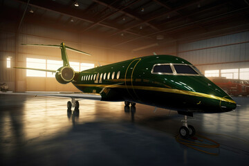 Private jet, looks very luxurious. Generative AI