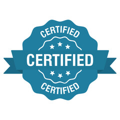 Certified label or stamp. Vector illustration