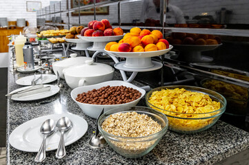 Breakfast Buffet Concept, Breakfast Time in Luxury Hotel
