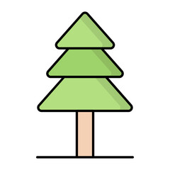 Tree Line Color Icon