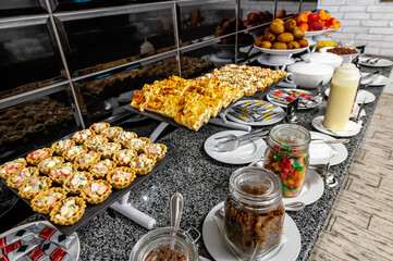 Breakfast Buffet Concept, Breakfast Time in Luxury Hotel