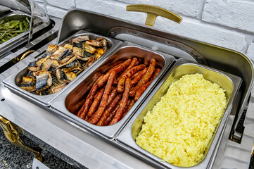 Breakfast Buffet Concept, Breakfast Time in Luxury Hotel