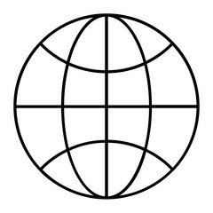 Biosphere Thin Line Icon