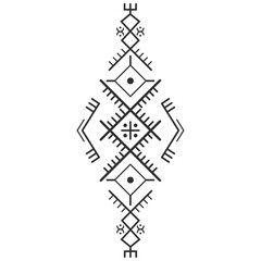 North African Amazigh Berber symbols, Amazigh Berber tattoo motif