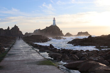 Jersey, la corbière, phare, mer, montorgueil © jc collet
