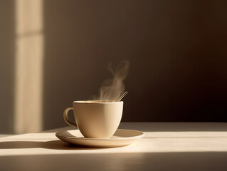 Cup of hot beverage (coffee or tea)