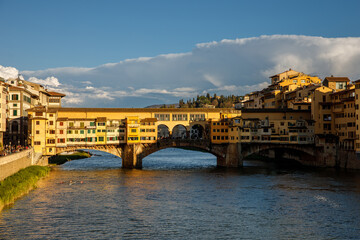 Obraz premium Landmark of Florence: Vecchio Bridge.