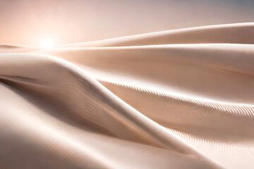 The cloth silk used in the bride's dress was so super realistic that it looked like it was made of real silk.