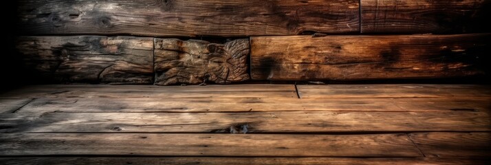 old wood background AI Generated