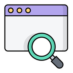 Product Search Line Color Icon