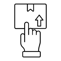 Fototapeta premium Delivery Thin Line Icon