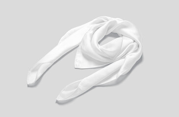Blank pet bandana mockup template, 3D illustration, 3D rendering.