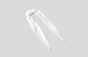 Blank pet bandana mockup template, 3D illustration, 3D rendering.