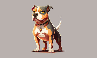 Fototapeta na wymiar Dog full body character cartoon vector illustration 