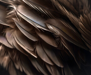 Close up of feathers texture