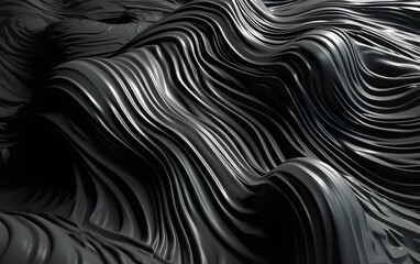 Abstract black and white background, Generative AI