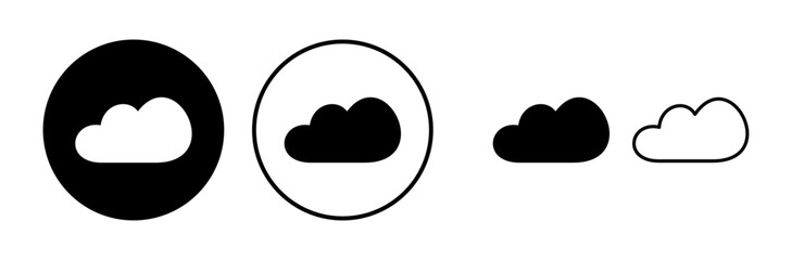 Cloud icon vector. cloud data. cloud services