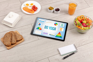 Organic food and tablet pc