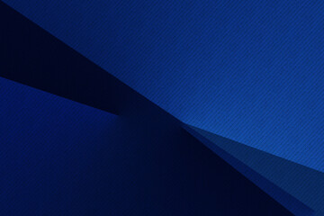 Dark blue modern background for design. Geometric shape. Triangles, diagonal lines. Gradient. Abstract.