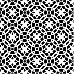 Abstract seamless monochrome pattern on white background for coloring. Design for banner, card, invitation, postcard, textile, fabric, wrapping paper, coloring book.