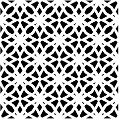 Abstract seamless monochrome pattern on white background for coloring. Design for banner, card, invitation, postcard, textile, fabric, wrapping paper, coloring book.